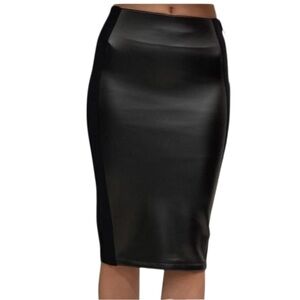 Gianni Bugatti Sleek Black Pencil Skirt Size XL
